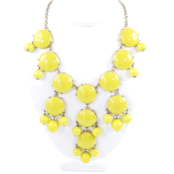 J. Crew Jewelry - J. Crew Bubble Necklace Yellow Gold Tone